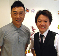 Birthday party photo with celebrity Guo Liang
